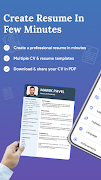 برنامه‌نما Resume Builder: CV maker PDF عکس از صفحه