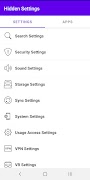 Hidden Settings screenshot 5