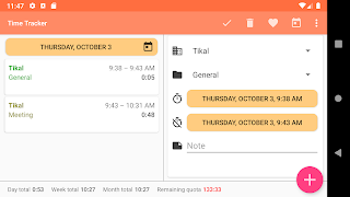 Tikal Time Tracker ảnh chụp màn hình 1