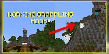 1 Schermata Grappling Hook Mod for Mcpe