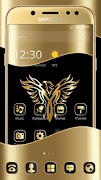 Gold Luxury Eagle Theme poster