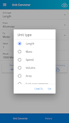 برنامه‌نما Unit Converter عکس از صفحه