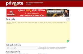 Privnote اسکرین شاٹ 2