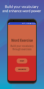 Word Exercise : Vocabulary builder screenshot 1