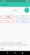 برنامه‌نما Matrix Calculator عکس از صفحه