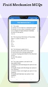 Fluid Mechanics MCQs ภาพหน้าจอ 3