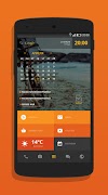 Orange Theme for KLWP screenshot 2