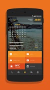 Orange Theme for KLWP 截图 2