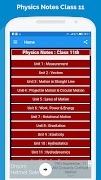 Physics notes for class 11 Poster