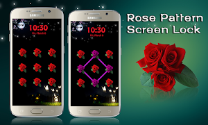 Rose Pattern Screen Lock Cartaz