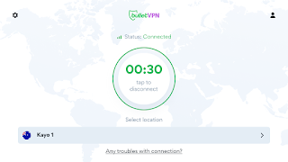 برنامه‌نما BulletVPN عکس از صفحه