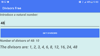 Calculadora Divisores Ekran Görüntüsü 2