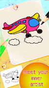 Planes Drawing & Coloring Book screenshot 4