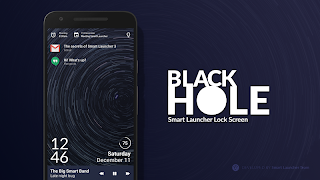 Black Hole - Lock screen penulis hantaran