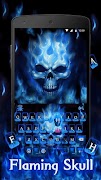Flaming Skull 主题键盘 截图 2