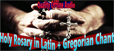 Latin Rosary + Gregorian Chant Poster