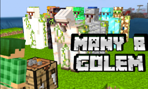 Many B Golem Mod for Minecraft স্ক্রিনশট 5