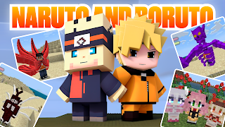 Anime and Naruto Mod Minecraft Poster