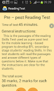 Reading Test الملصق
