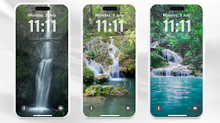 1 Schermata Waterfall Lockscreen