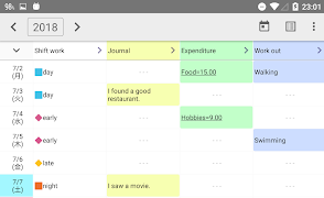 7 Schermata ScrollCalendar