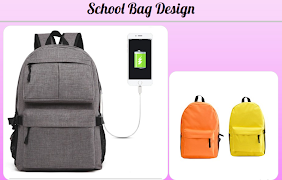 School Bag Design poster