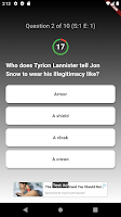 Game of Thrones Trivia Quiz syot layar 3