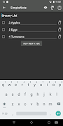 SimpleNote (Checklist / Note) captura de pantalla 2