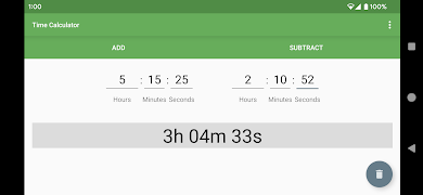 Time Calculator 스크린샷 1