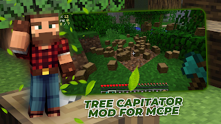 Tree Capitator Mod for MCPE پوسٹر