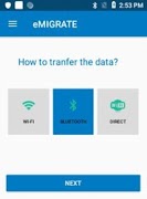 برنامه‌نما eMIGRATE عکس از صفحه