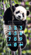برنامه‌نما Panda lock screen. عکس از صفحه
