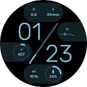 Moderno - Digital Watch Face capture d'écran 3