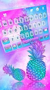 Poster Pineapple Galaxy Tastiera