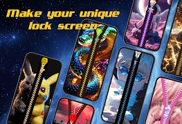 Zipper Lock Screen screenshot 1