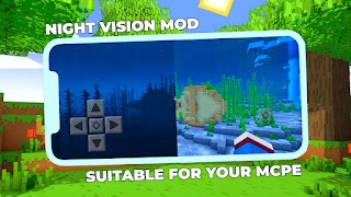 Night Vision Mod Minecraft PE ภาพหน้าจอ 6