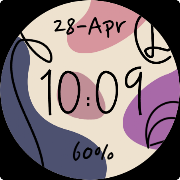 Simple Script Watch Face ảnh chụp màn hình 4
