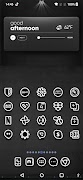 Black Shadow - Icon Pack الملصق
