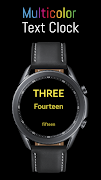 Multicolor Text Clock اسکرین شاٹ 6
