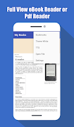 برنامه‌نما eBook Reader عکس از صفحه