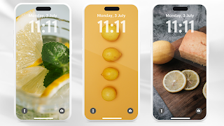 Lemon Aesthetic Lockscreen screenshot 1