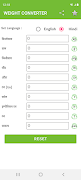 برنامه‌نما Weight Converter عکس از صفحه