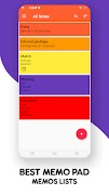 Memo Pad App: Android Notebook 截图 1