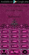 Ruby Pink Gothic Cross theme screenshot 2