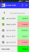 برنامه‌نما Debt Note Pro عکس از صفحه