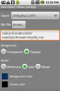 1 Schermata Raw Object Viewer
