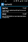 برنامه‌نما AppText عکس از صفحه