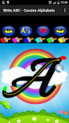 برنامه‌نما Write ABC - Cursive Alphabets عکس از صفحه