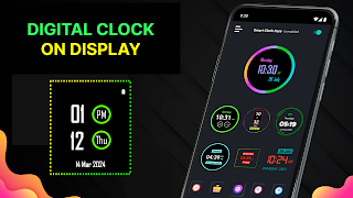 Neon Digital Clock screenshot 2