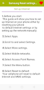 Samsung Reset settings  Guide screenshot 2